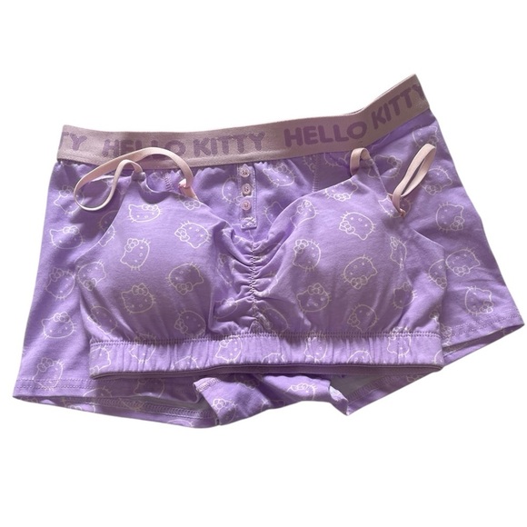 Hello Kitty Women's Cotton Bra & Boxer
Set - Light Purple Size Medium - Picture 1 of 13